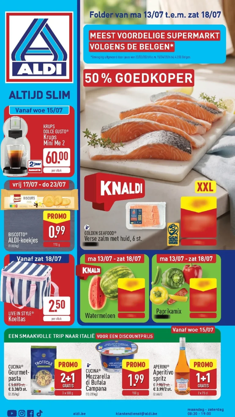 Aldi folder van 13/07/2026