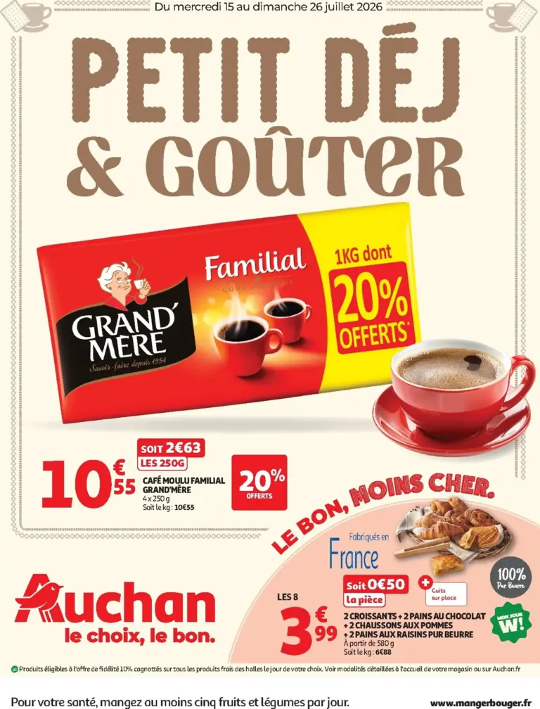 Auchan folder van 15/07/2026