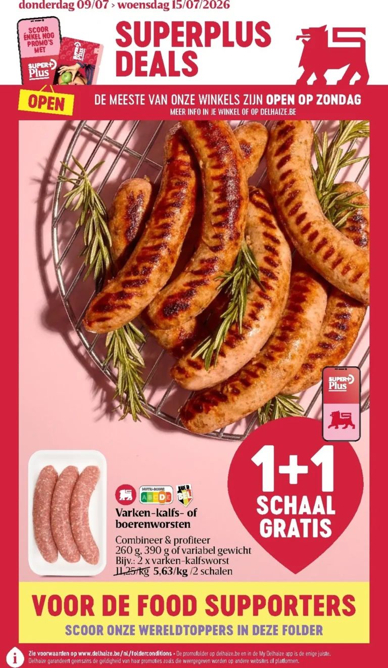 Delhaize folder van 09/07/2026
