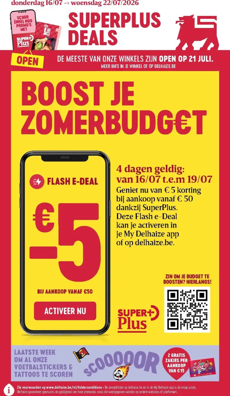 Delhaize folder van 16/07/2026