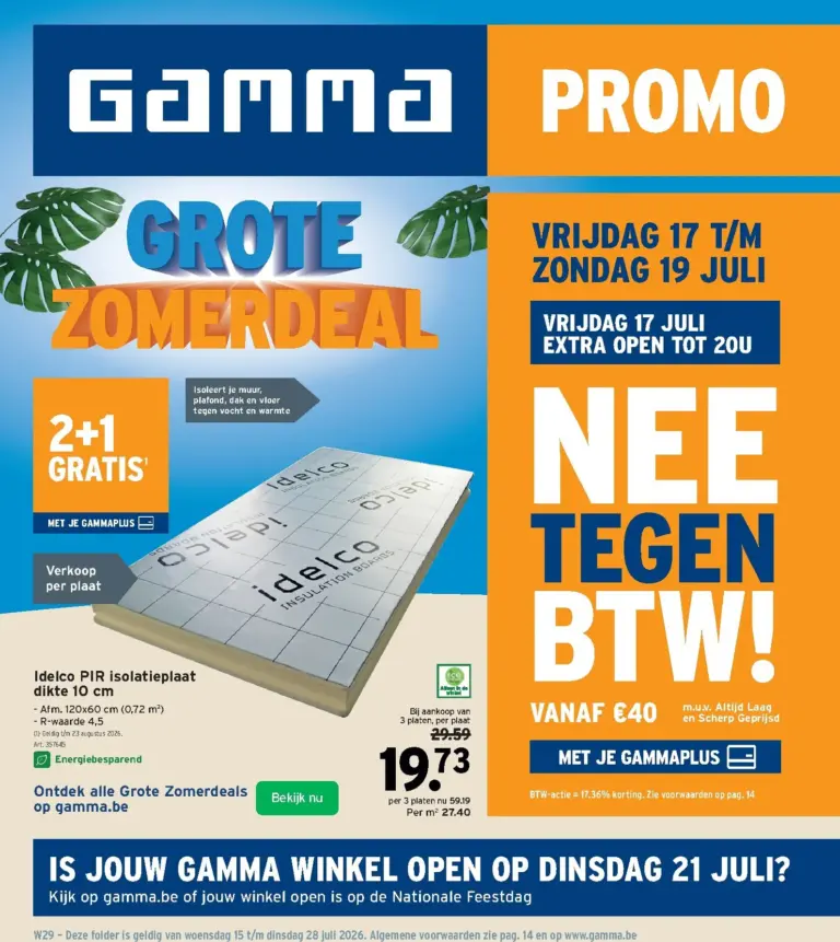 GAMMA folder van 15/07/2026