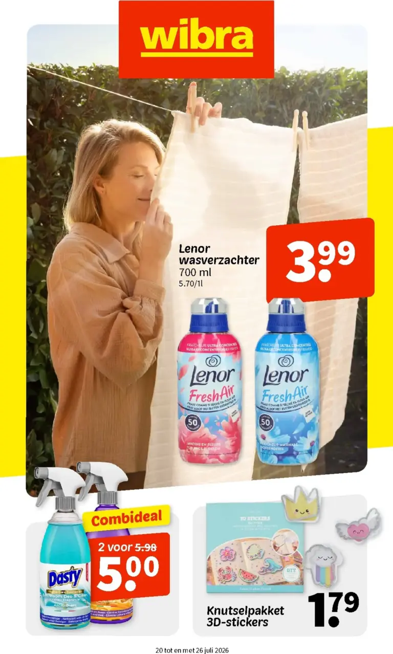 Wibra folder van 20/07/2026