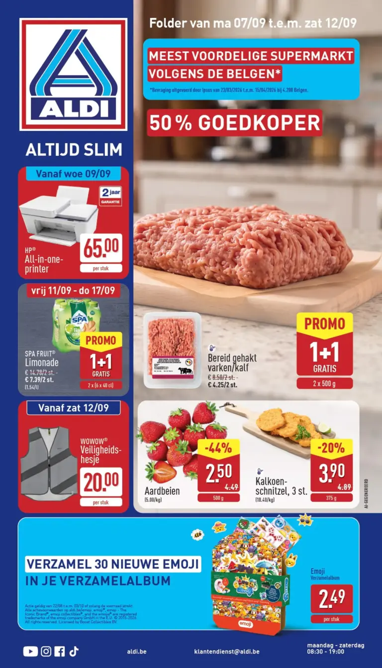 Aldi folder van 07/09/2026