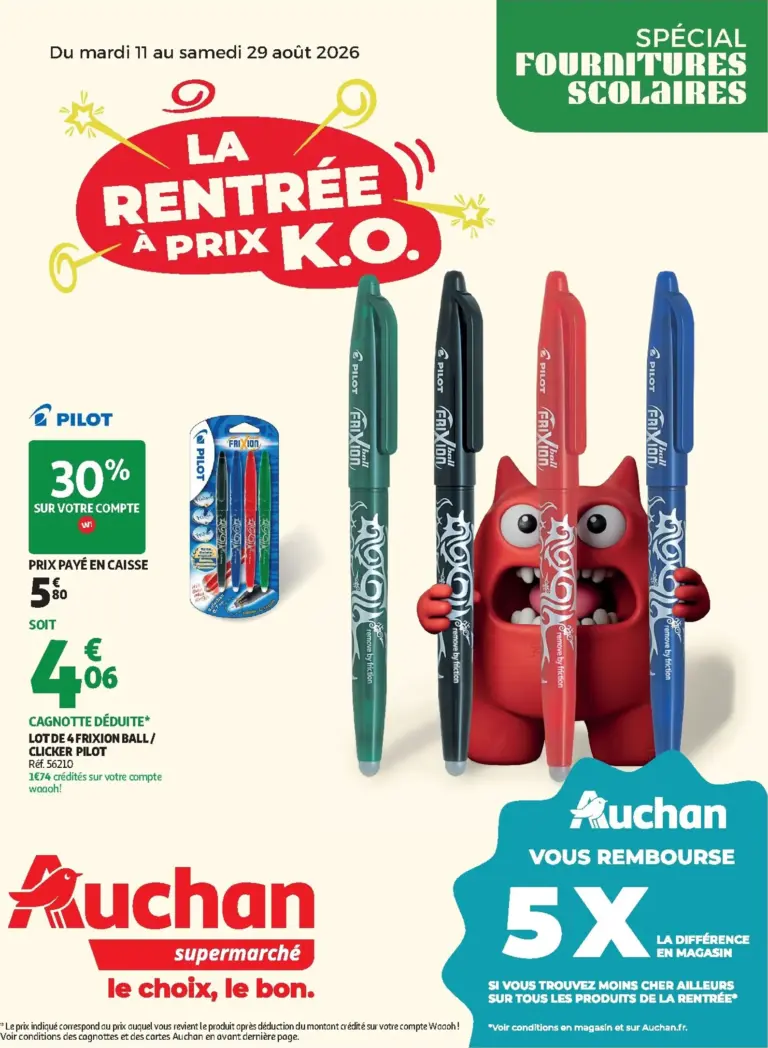 Auchan folder van 11/08/2026