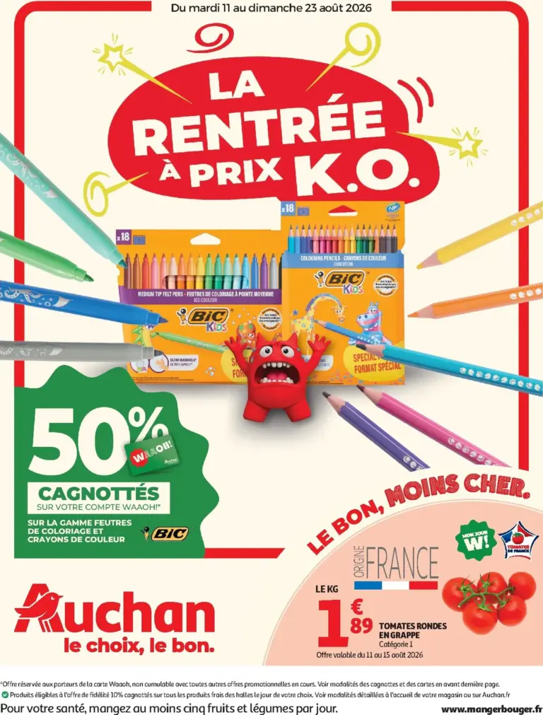 Auchan folder van 11/08/2026