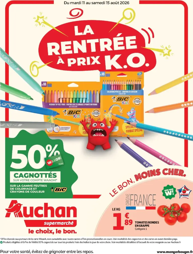 Auchan folder van 11/08/2026