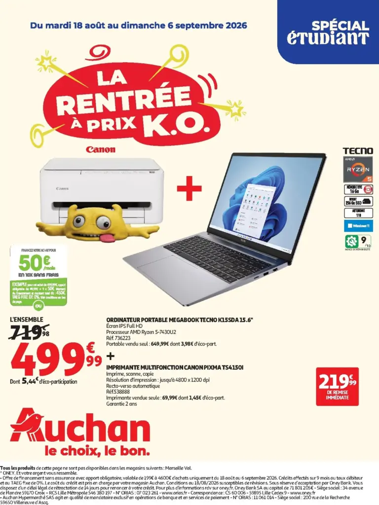 Auchan folder van 18/08/2026