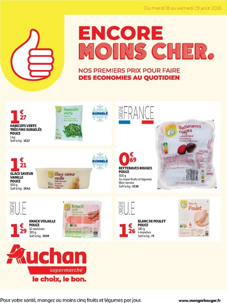 Auchan folder van 18/08/2026
