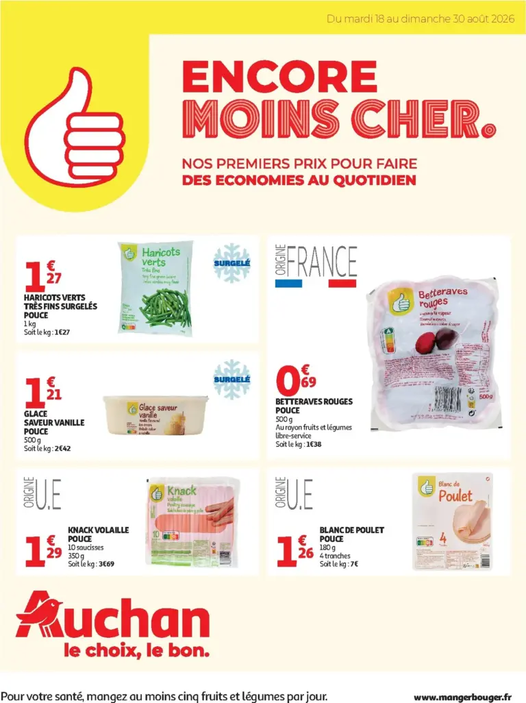 Auchan folder van 18/08/2026