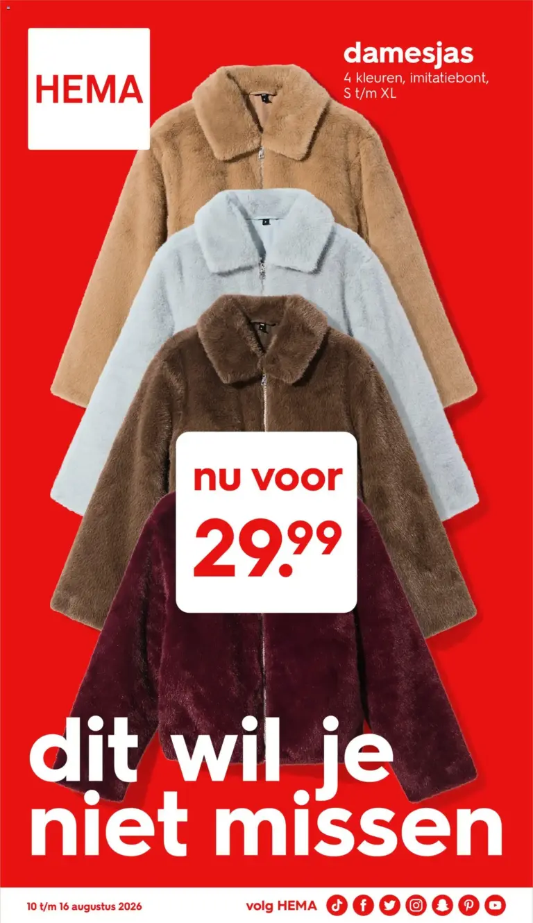 Hema folder van 10/08/2026