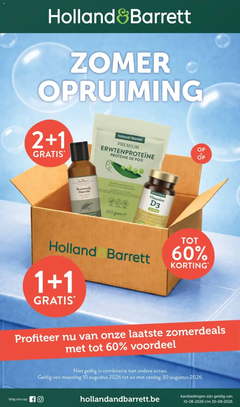 Holland & Barrett folder van 10/08/2026