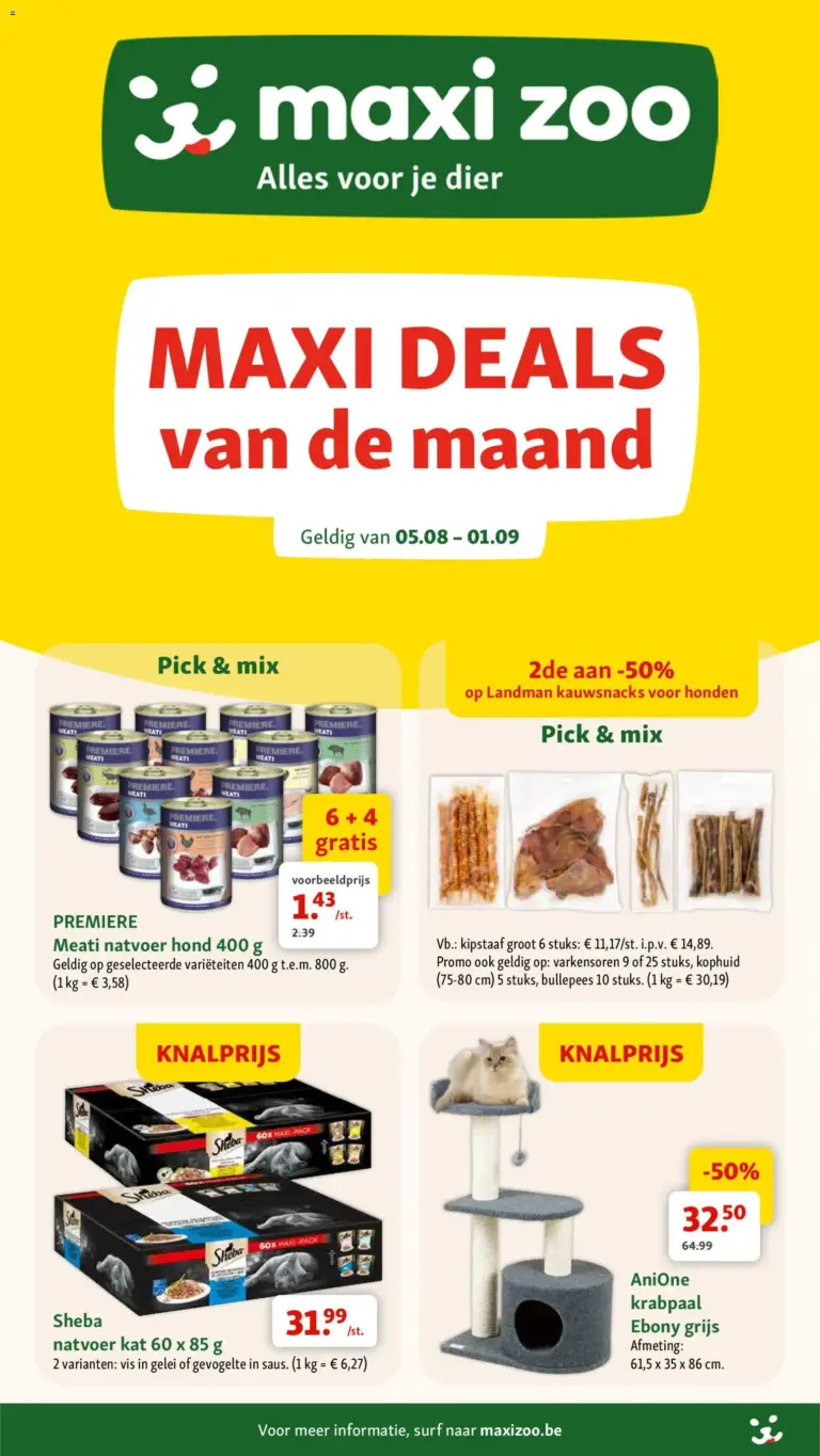 Maxi Zoo folder van 05/08/2026