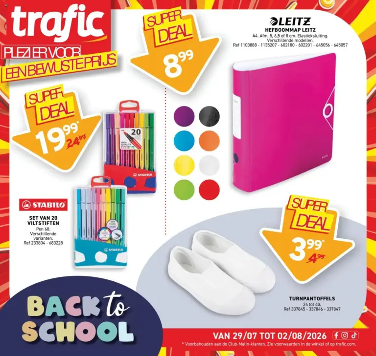 Trafic folder van 05/08/2026