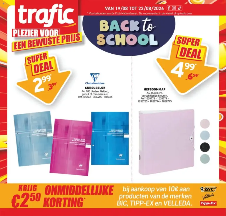 Trafic folder van 19/08/2026