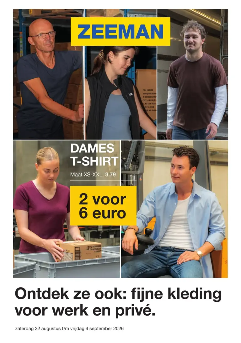 Zeeman folder van 22/08/2026