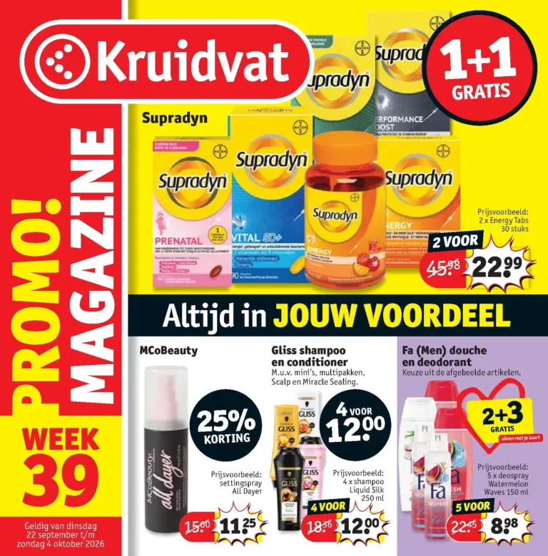 Kruidvat folder van 22/09/2026