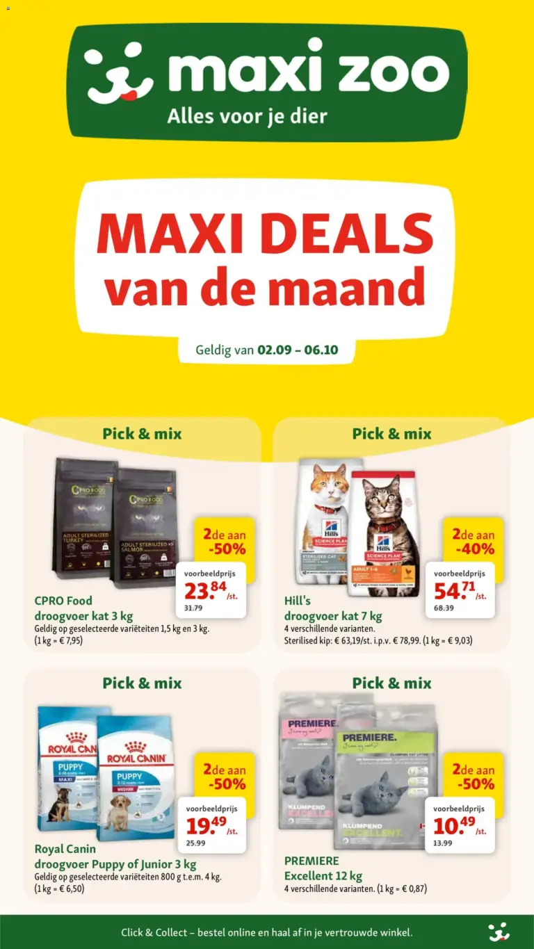 Maxi Zoo folder van 02/09/2026