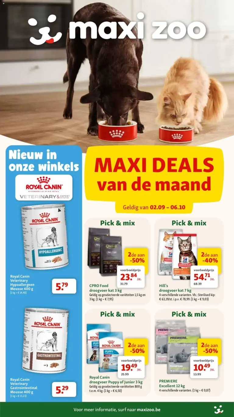 Maxi Zoo folder van 02/09/2026