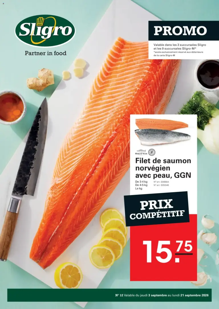 Sligro folder van 03/09/2026