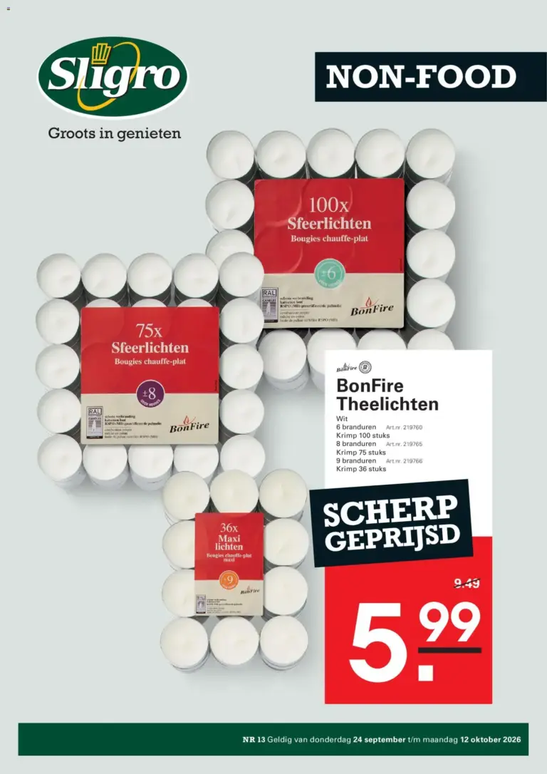 Sligro folder van 24/09/2026