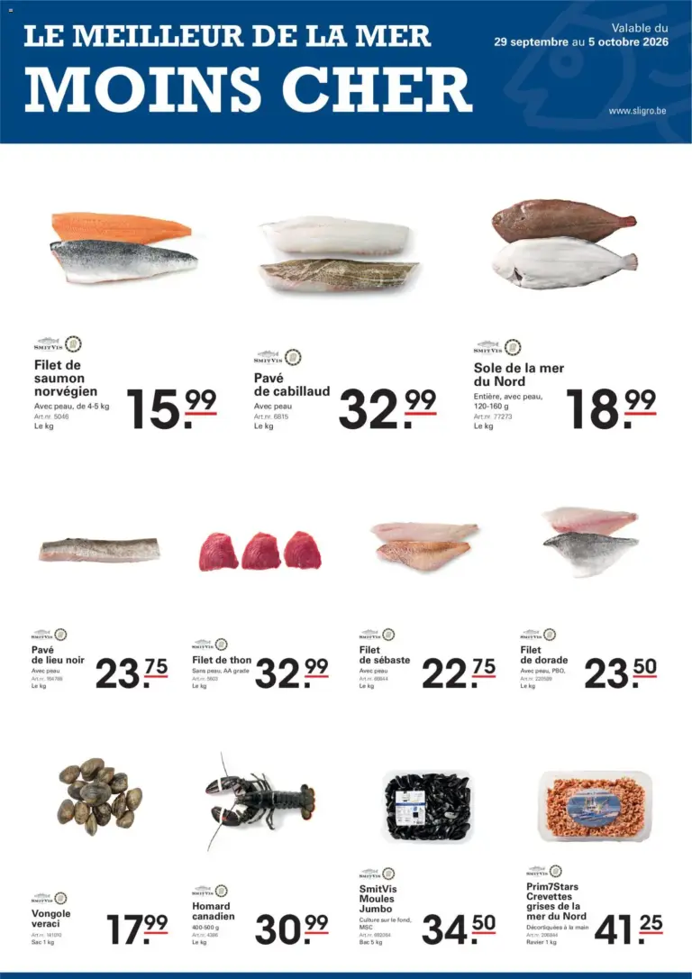 Sligro folder van 29/09/2026