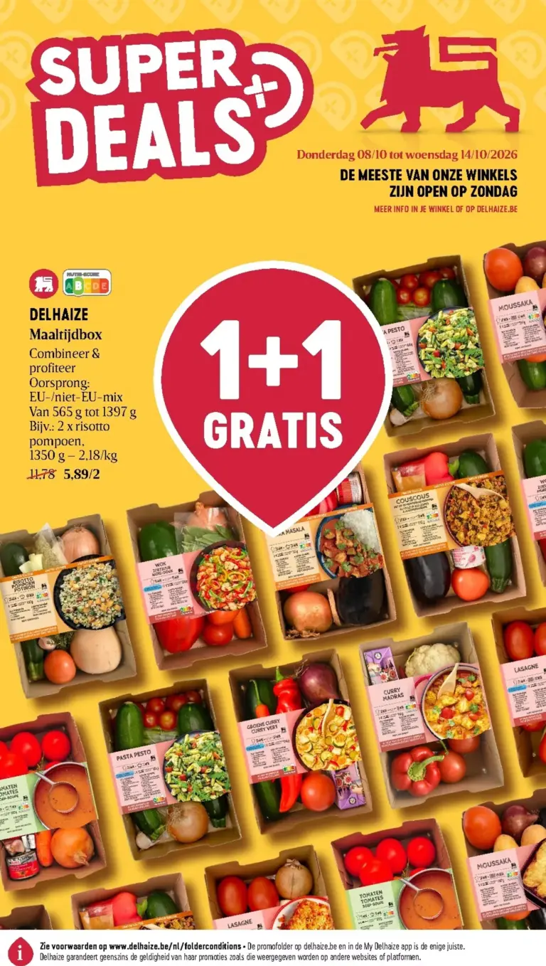 Delhaize folder van 08/10/2026