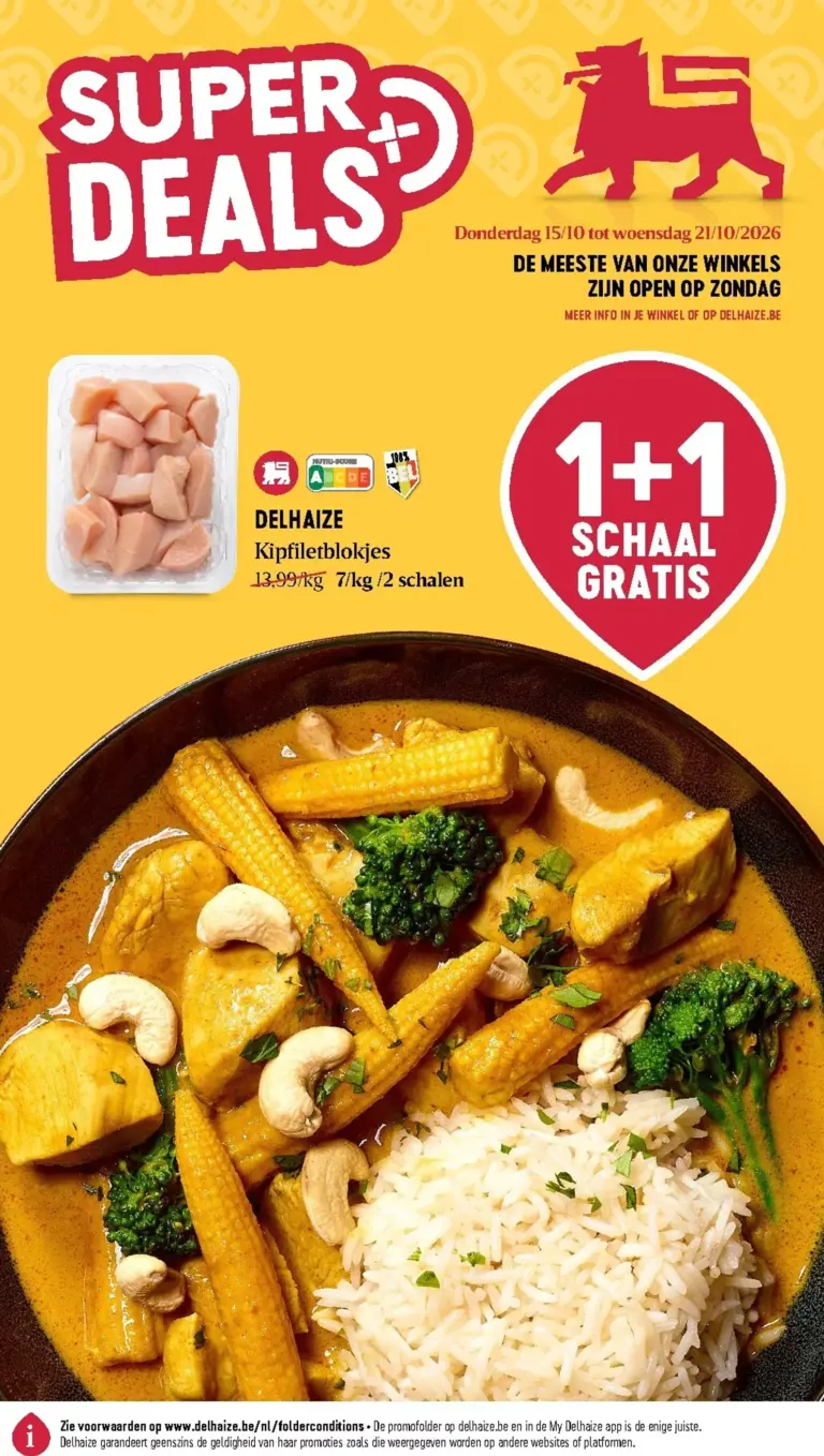 Delhaize folder van 15/10/2026