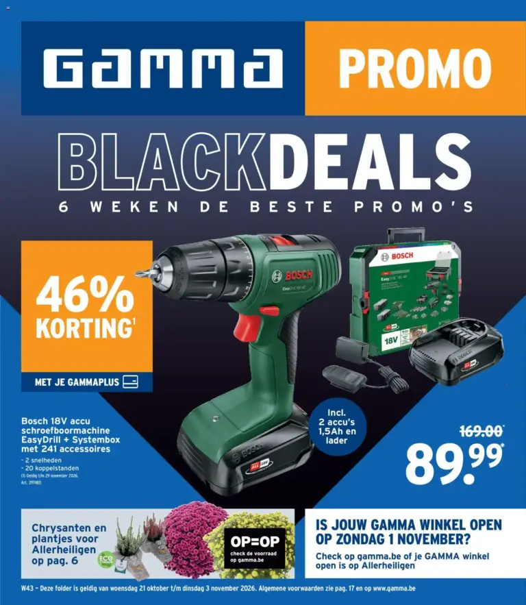 GAMMA folder van 21/10/2026