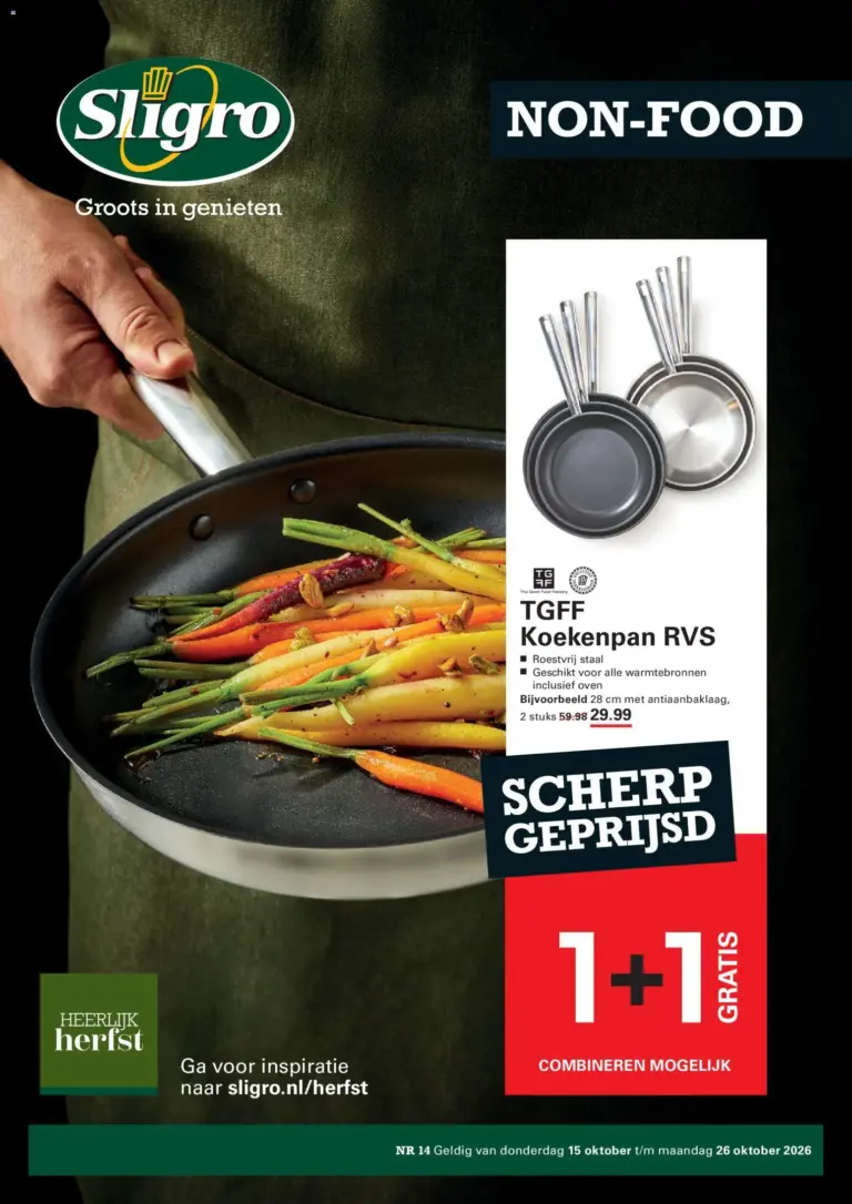 Sligro folder van 15/10/2026