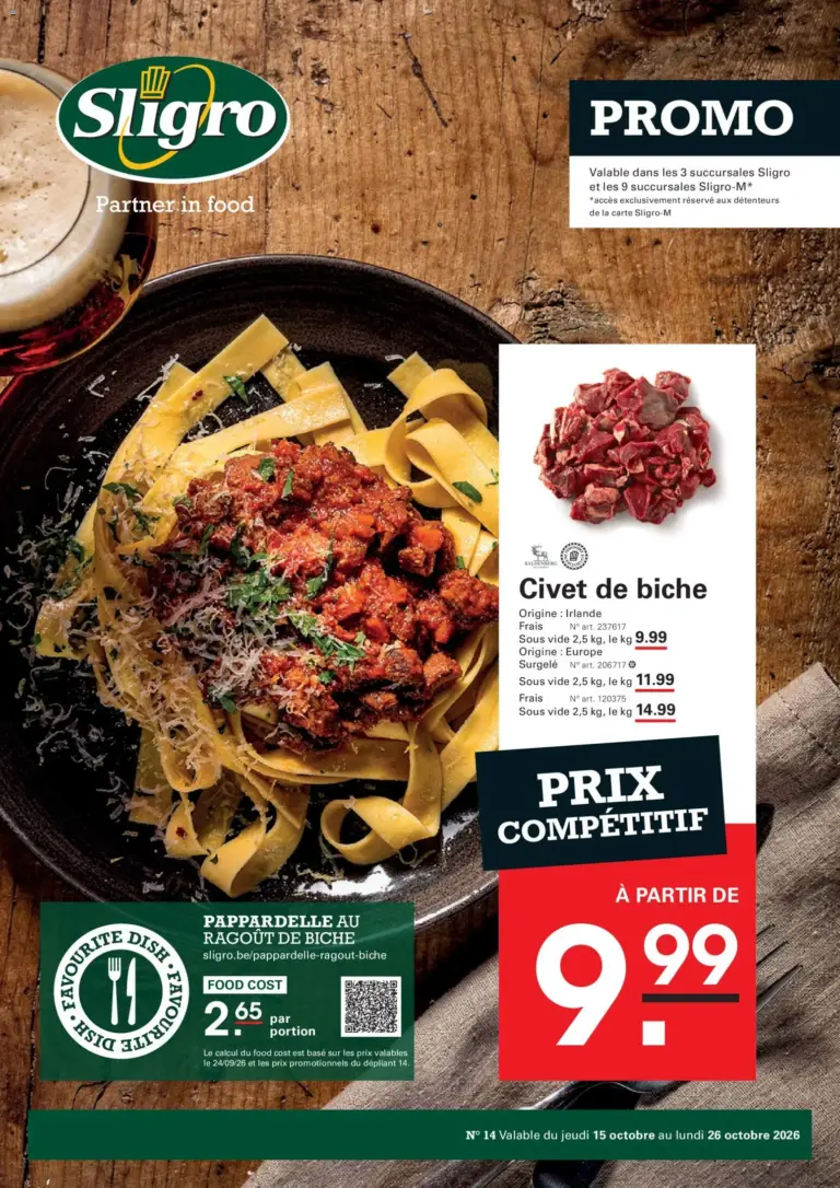Sligro folder van 15/10/2026