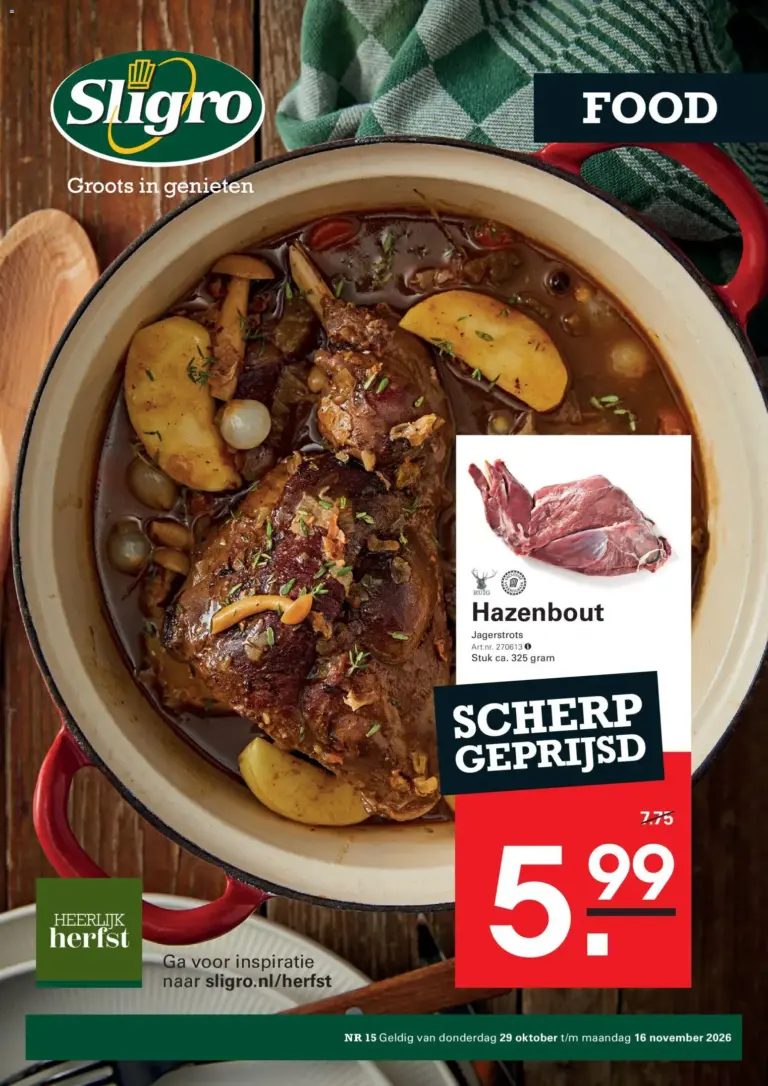 Sligro folder van 19/10/2026