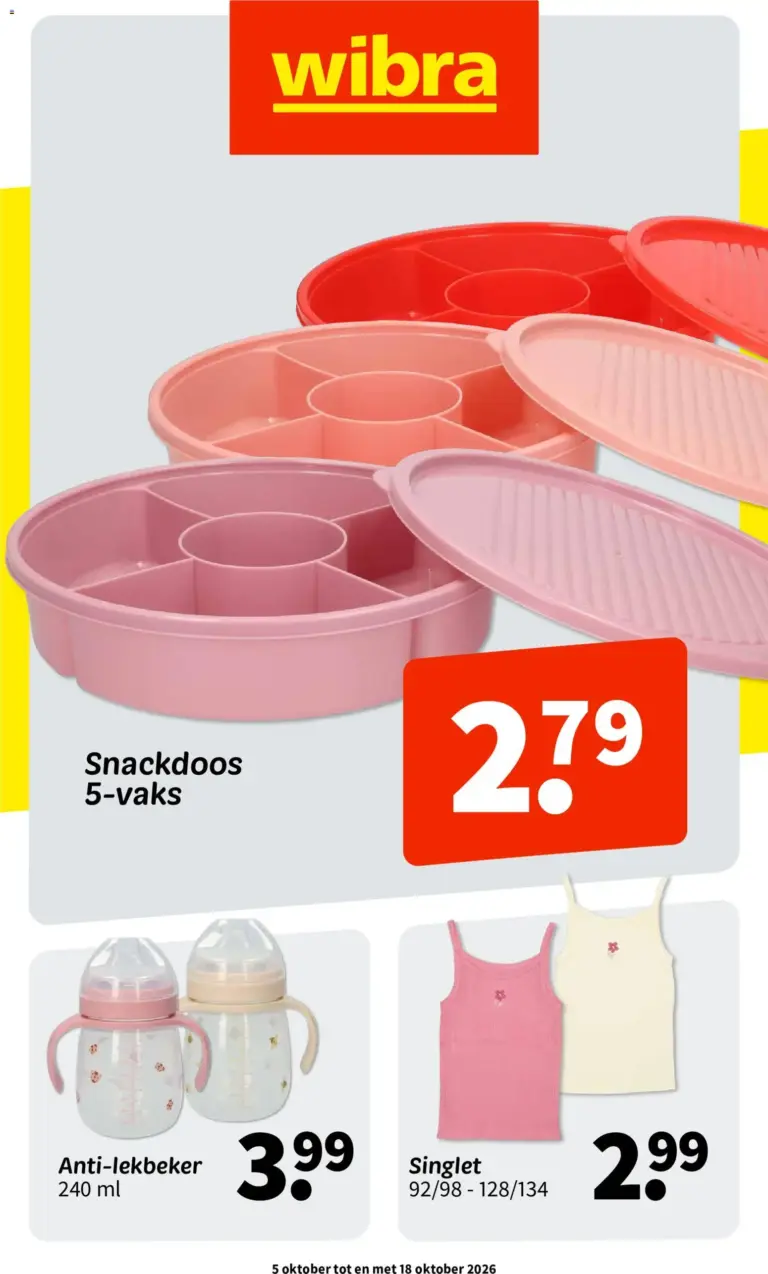 Wibra folder van 05/10/2026