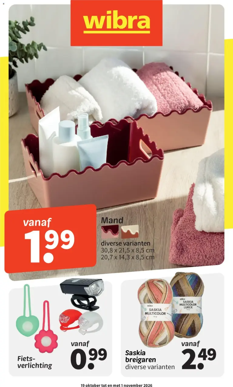 Wibra folder van 19/10/2026